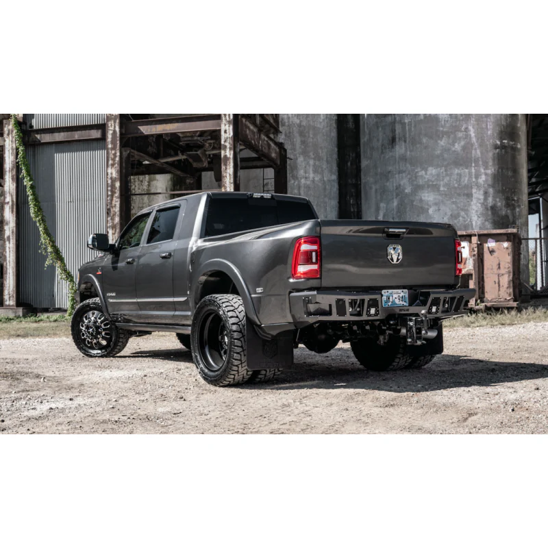 Bodyguard A2 Rear - Sensor Cutouts Light Cutouts Texture Black Powder Coat Dual Exhaust Only Model DGR19AYLT - Image 2