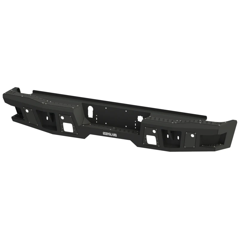 Bodyguard A2 Rear - Sensor Cutouts Light Cutouts Texture Black Powder Coat Model DFR10BYLT
