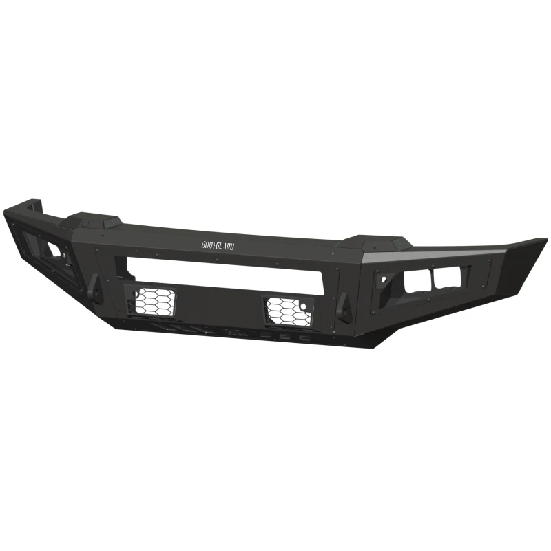 Bodyguard A2L Front Base - ACC Compatible Sensor Cutouts Single Light Bar Cutout Bare Metal *Fits 450/550 Fender Trim* Model GAF23DYBNN