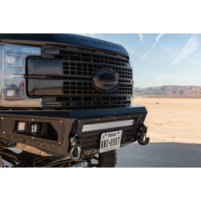 Bodyguard A2L Front Base - ACC Compatible Single Light Bar Cutout Texture Black Powder Coat *Fits 450/550 Fender Trim* Model GAF17DNTNN - Image 2