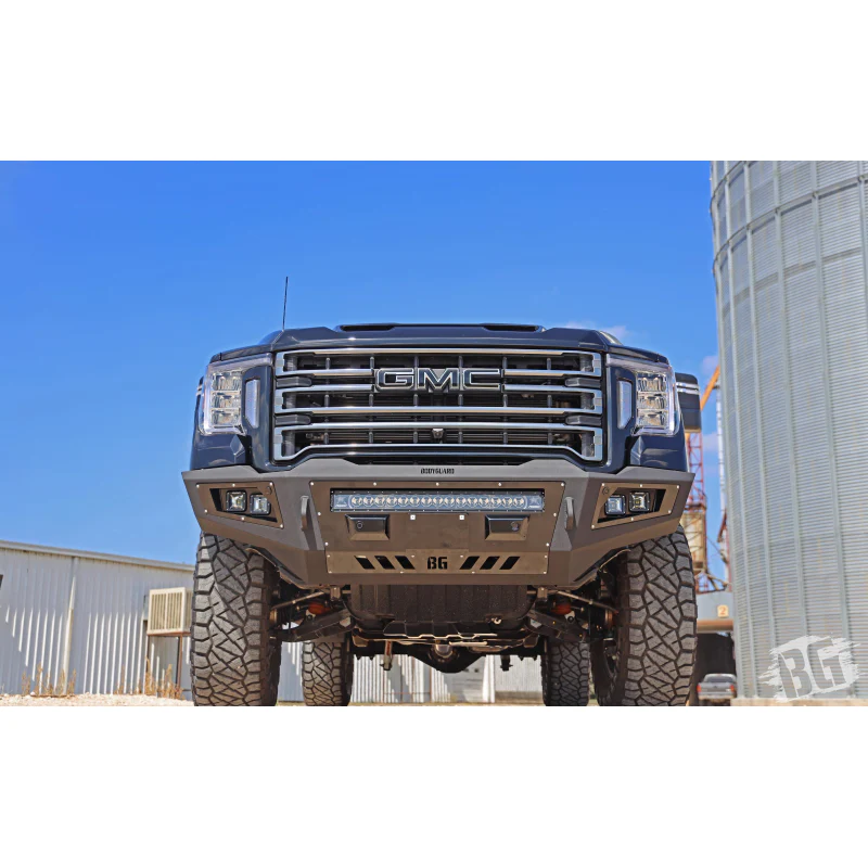 Bodyguard A2L Front Base - Sensor Cutouts Single Light Bar Cutout Texture Black Powder Coat Model GAG20BYTNN - Image 3