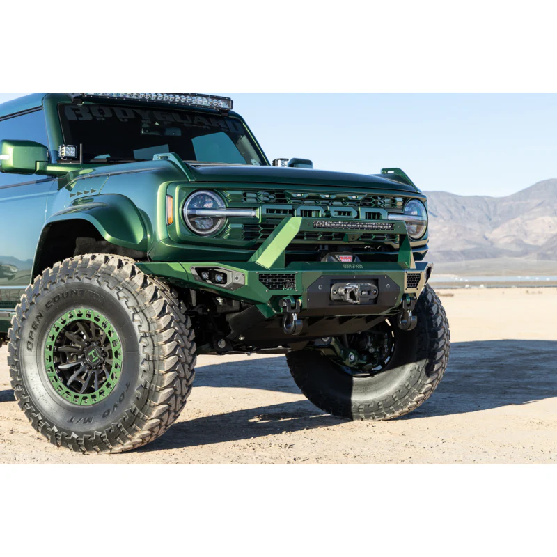 Bodyguard Freedom Front Baja Winch Mount Sensor Cutouts No Camera Harness Or Pod Texture Black Powder Coat Model LBF21MYTNN - Image 3