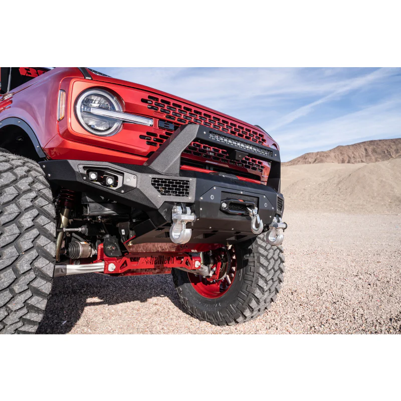 Bodyguard Freedom Front Baja Winch Mount Sensor Cutouts With Camera Harness + Pod Texture Black Powder Coat Model LBF21MYTNB - Image 2
