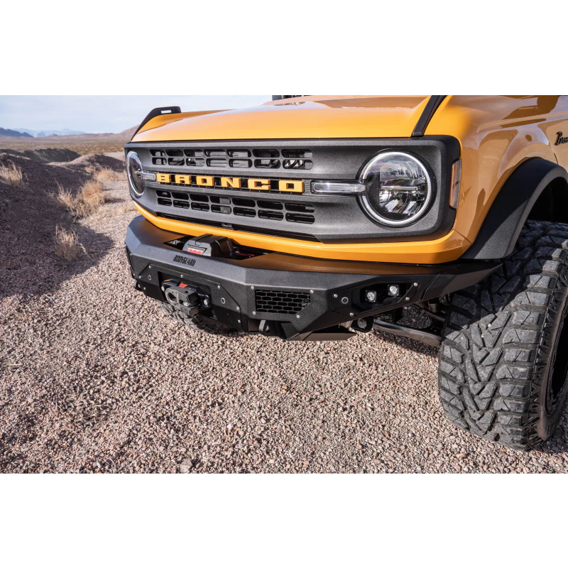 Bodyguard Freedom Front Base Winch Mount Sensor Cutouts Texture Black Powder Coat Model LAF21MYTNN - Image 2