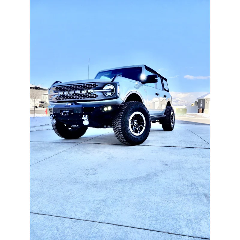 Bodyguard Freedom Front Base Winch Mount Sensor Cutouts Texture Black Powder Coat Model LAF21MYTNN - Image 5