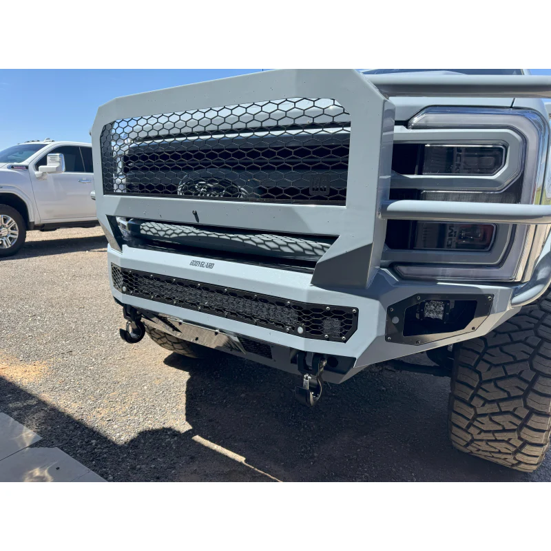 Bodyguard Freedom Front Extreme Non-Winch Sensor Cutouts W/ Mesh Grille No Camera Harness Texture Black Powder Coat Model NEF23BYTMN - Image 5