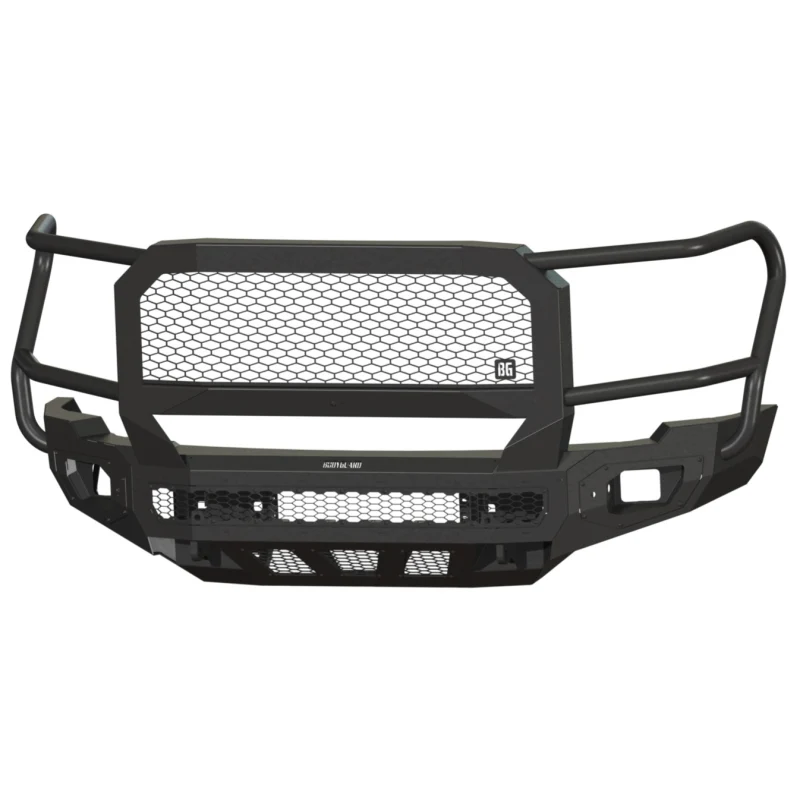 Bodyguard Freedom Front Extreme Non-Winch W/O Sensor Cutouts W/ Mesh Grille No Camera Harness Bare Metal Model NEG24BNBMN