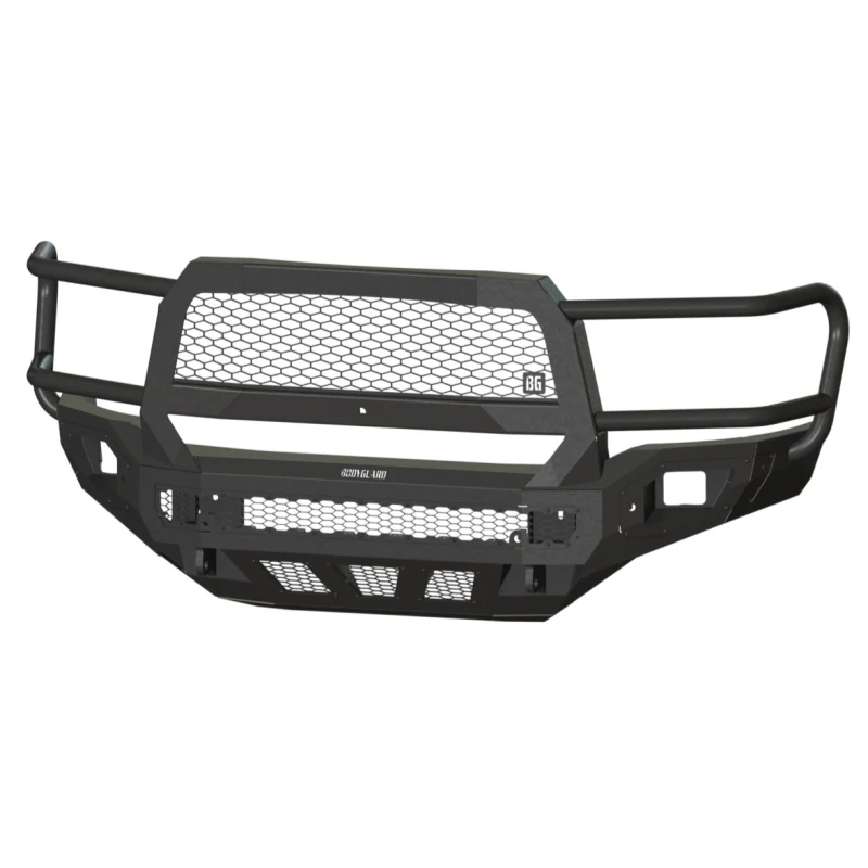 Bodyguard Freedom Front Extreme Non-Winch W/O Sensor Cutouts W/ Mesh Grille No Camera Harness Bare Metal Model NER19BNBMN