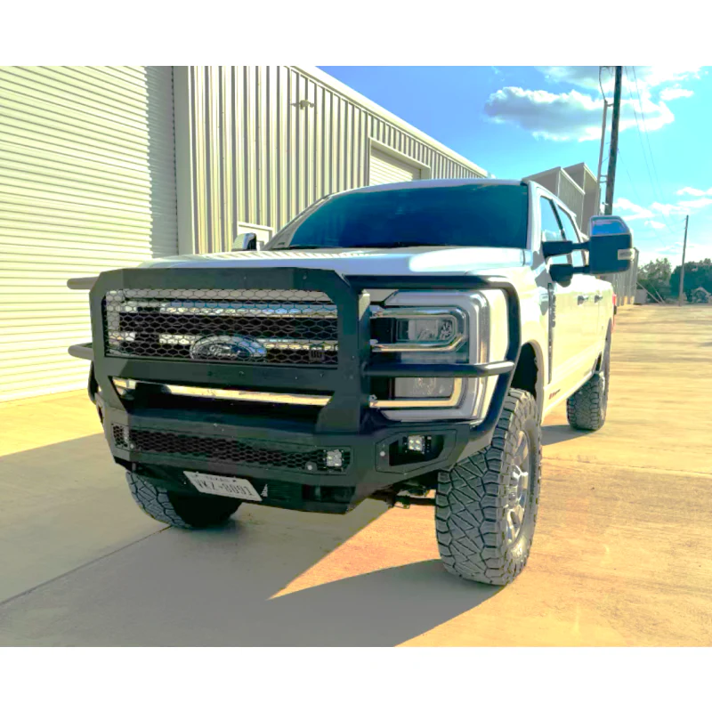 Bodyguard Freedom Front Extreme Non-Winch W/O Sensor Cutouts W/ Mesh Grille No Camera Harness Texture Black Powder Coat Model NEF23BNTMN - Image 2