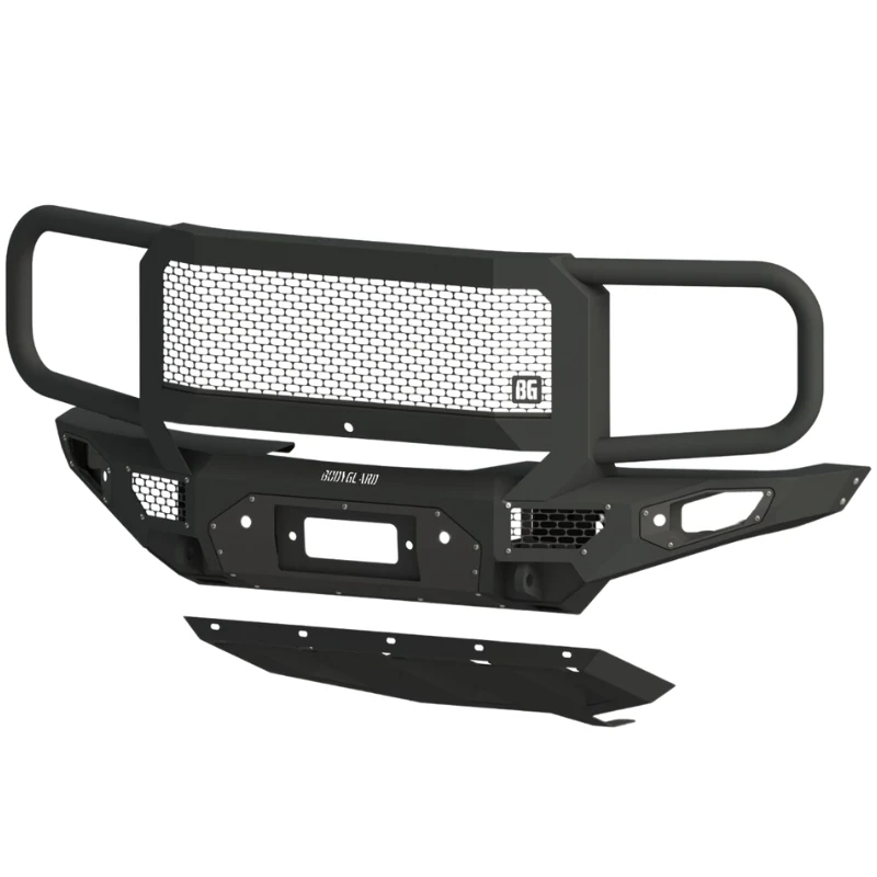 Bodyguard Freedom Front Extreme Raptor Only Winch Mount Sensor Cutouts With Camera Harness Texture Black Powder Coat Model LEF21MYTNH-R