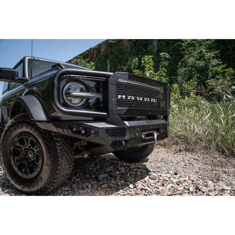 Bodyguard Freedom Front Extreme Raptor Only Winch Mount Sensor Cutouts With Camera Harness Texture Black Powder Coat Model LEF21MYTNH-R - Image 3