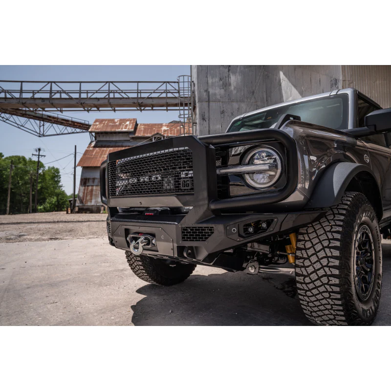 Bodyguard Freedom Front Extreme Winch Mount Sensor Cutouts No Camera Harness Texture Black Powder Coat Model LEF21MYTNN - Image 5