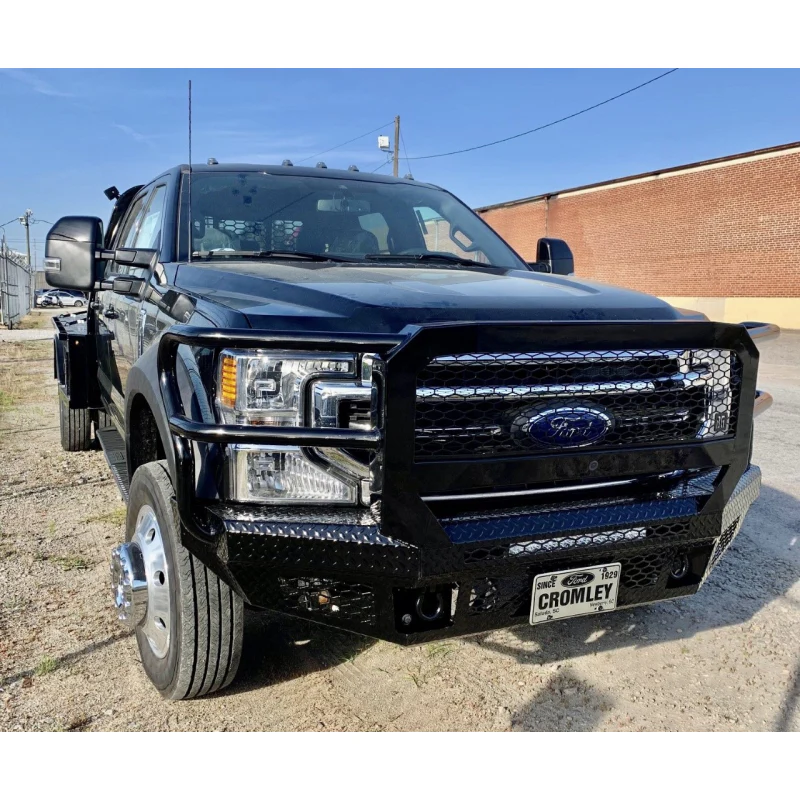 Bodyguard FT Front Extreme - No Sensors Fog Cutouts Receiver W/ Mesh Grille With Camera Harness Bare Metal **Fits 450/550 Trim** Model JEF17DNBMH - Image 4