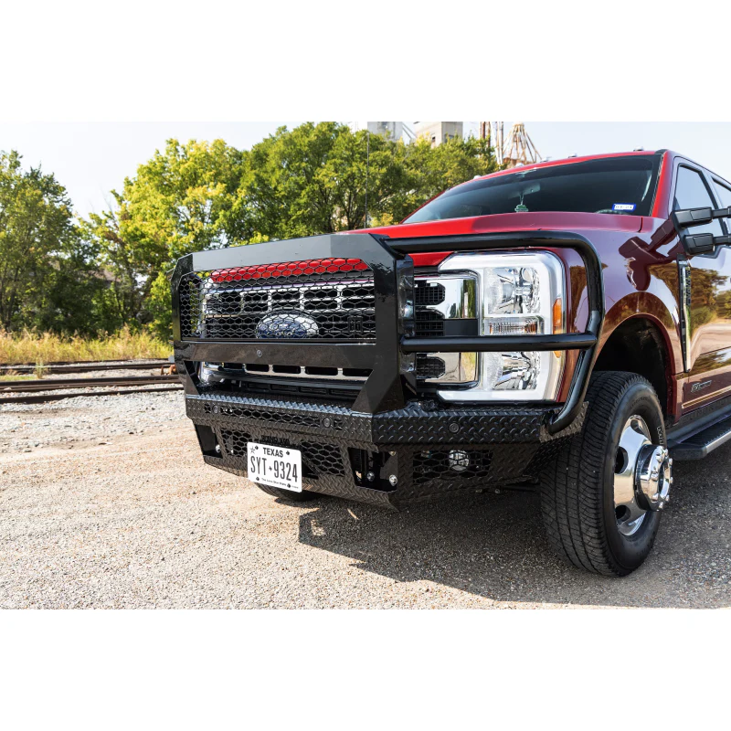 Bodyguard FT Front Extreme - Sensor Cutouts Fog Cutouts Receiver W/ Mesh Grille No Camera Harness Bare Metal Model JEF23BYBMN - Image 2