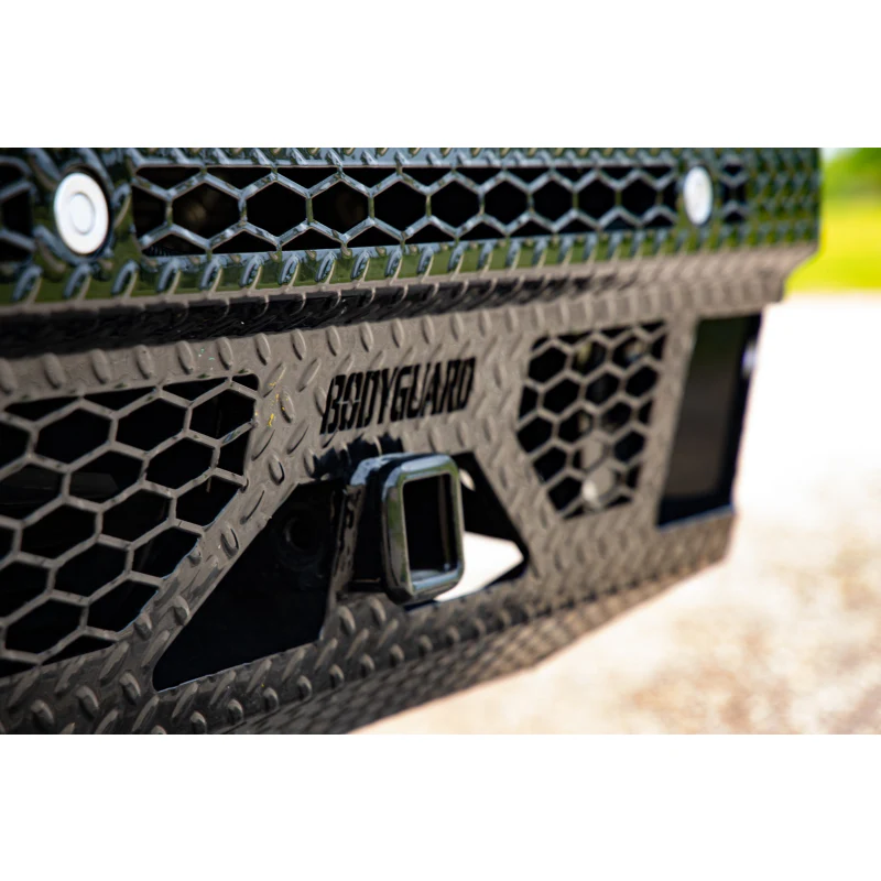 Bodyguard FT Front Extreme - Sensor Cutouts Fog Cutouts Receiver W/ Mesh Grille No Camera Harness Bare Metal Model JEF23BYBMN - Image 4