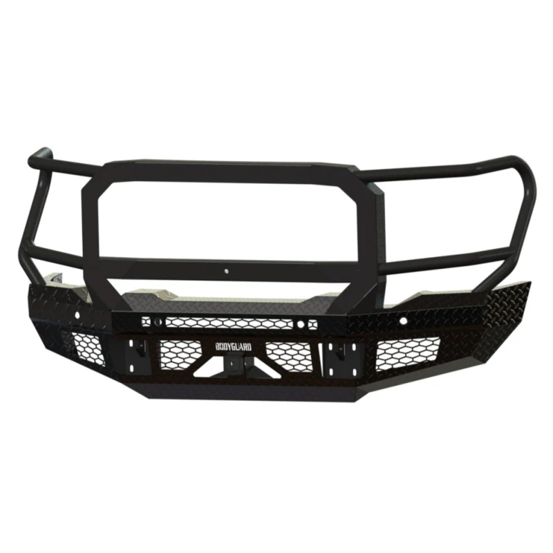 Bodyguard FT Front Extreme - Sensor Cutouts Fog Cutouts Receiver W/ Mesh Grille No Camera Harness Gloss Black Powder Coat Model JEG20BYGMN - Image 5