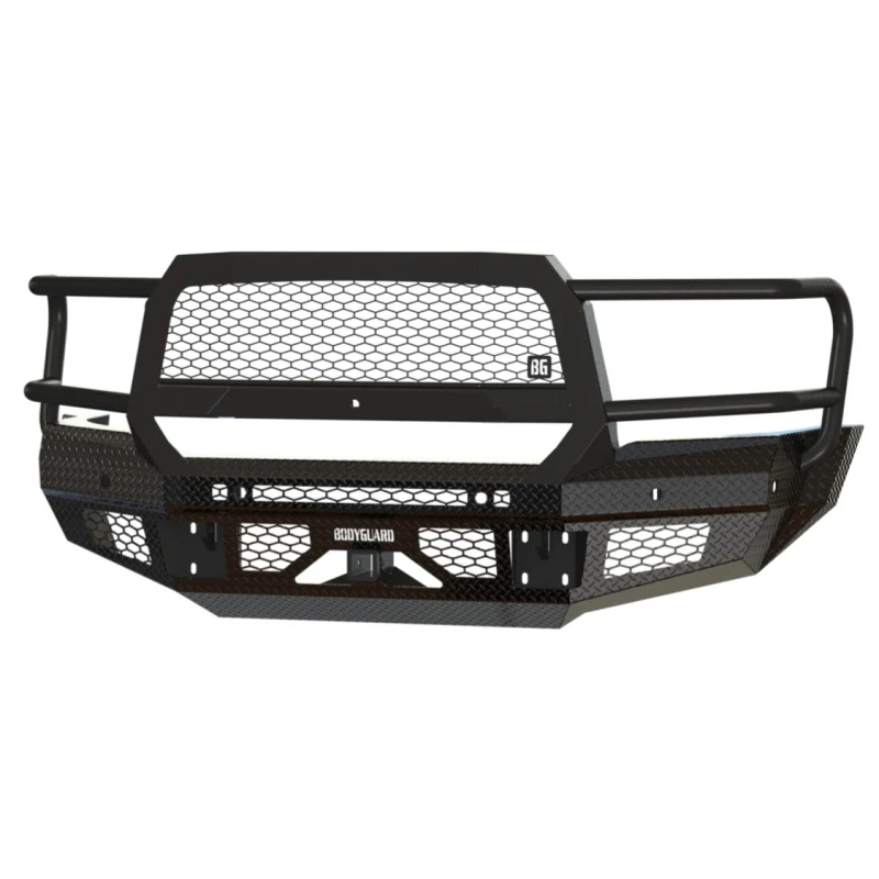 Bodyguard FT Front Extreme Sensor Cutouts Fog Cutouts Receiver W/ Mesh Grille With Camera Harness Gloss Black Powder Coat **Fits 4500/5500 Fender Flare Only** Model JER19DYGMH