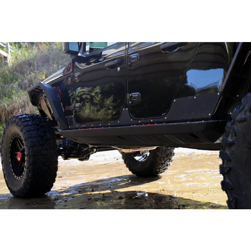 Bodyguard Rock Sliders With Body Cladding 4 Door Bare Metal Model 22280B - Image 4