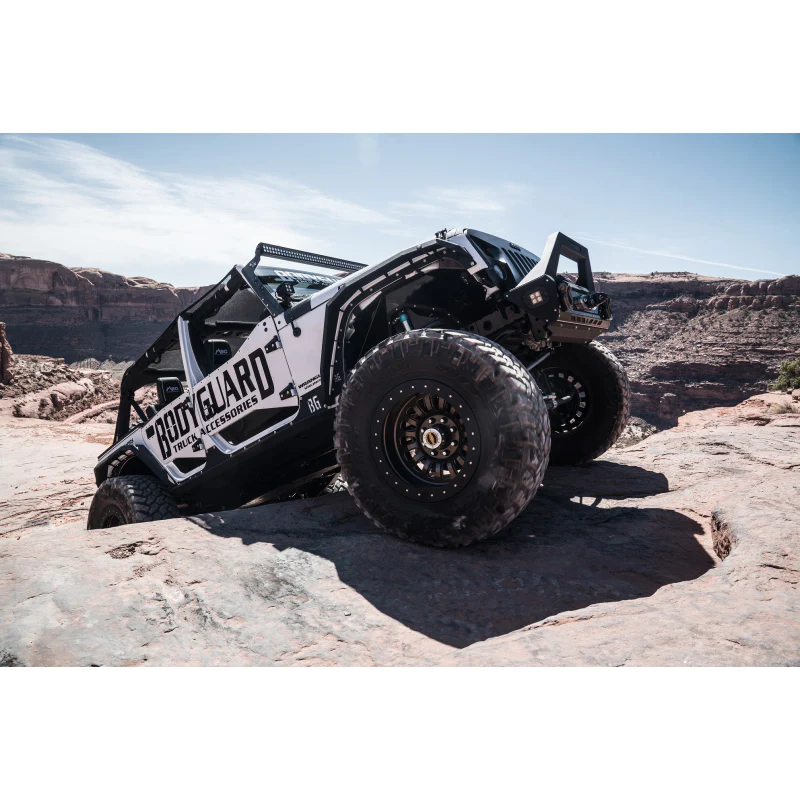 Bodyguard JK Fender System - Front And Rear Liners And Fender Flares Bare Metal Model 40898B - Image 5
