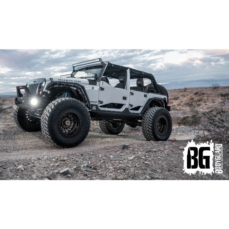 Bodyguard Rock Sliders With Body Cladding 4 Door Bare Metal Model 95441B - Image 4