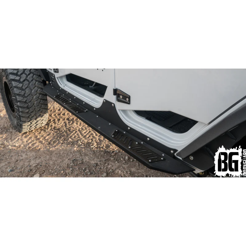 Bodyguard JK Sliders With Body Cladding 4 Door Texture Black Powder Coat Model 95441T - Image 3