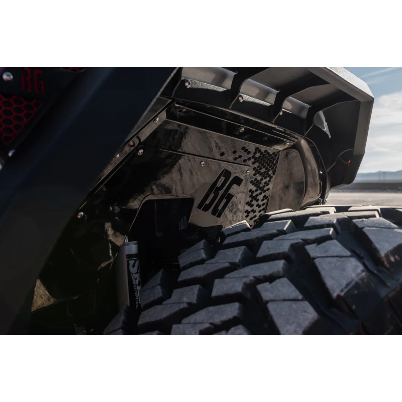 Bodyguard JL Fender System - Narrow Version Front And Rear Liners And Fender Flares Bare Metal Model 20075B - Image 3