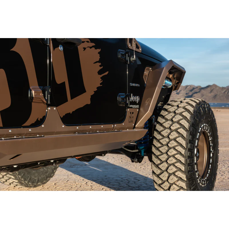 Bodyguard Rock Sliders With Body Cladding 4 Door Texture Black Powder Coat Model 23821T - Image 3