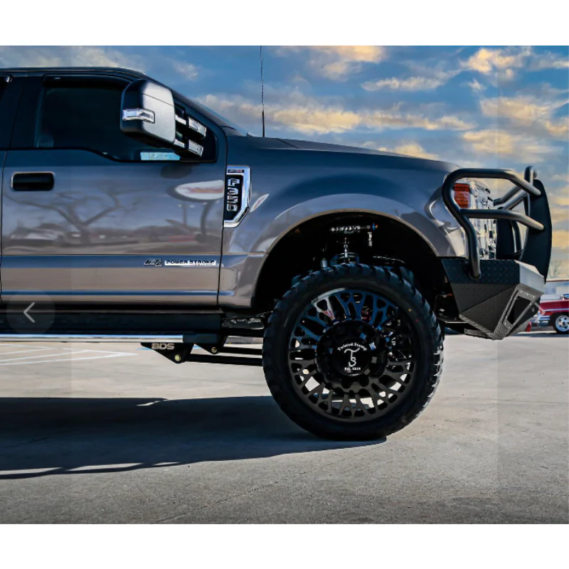 Bodyguard T2 Front Extreme 2017-2022 Ford F250/F350 W/O Sensor Cutouts Factory Fog Cutouts Winch Mount Skid Plate W/O Mesh Grille No Camera Harness Texture Black Powder Coat Model EEF17BNWTNN - Image 3