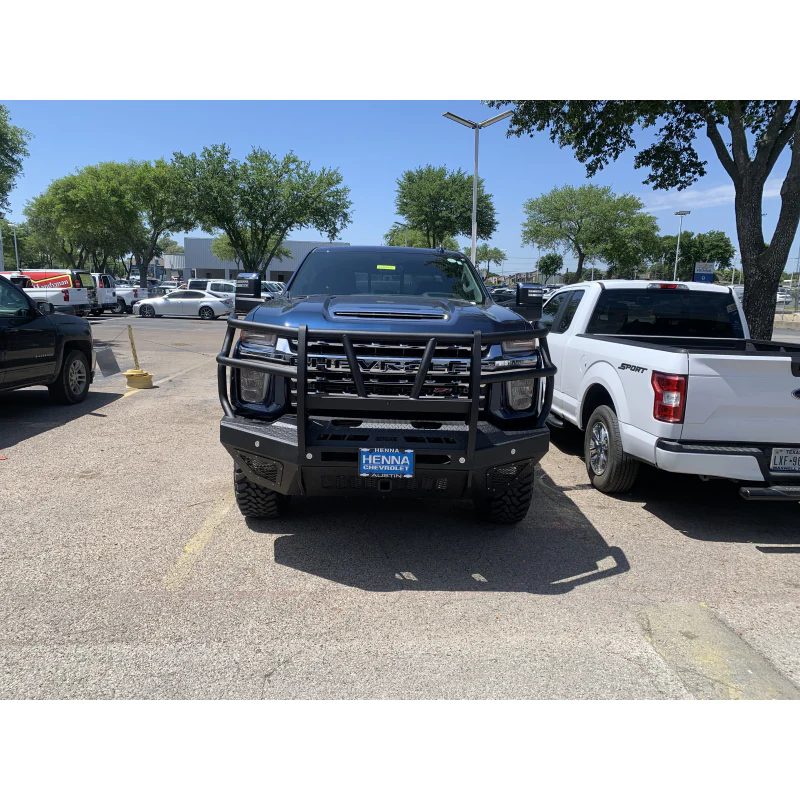 Bodyguard T2 Front Extreme - Sensor Cutouts Factory Fog Cutouts Receiver Hitch Skid Plate W/ Mesh Grille No Camera Harness Bare Metal Model EEC20BYHBMN - Image 4
