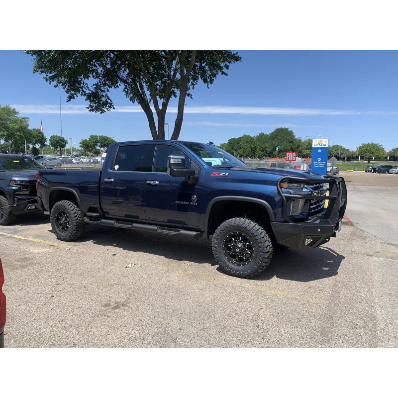 Bodyguard T2 Front Extreme - Sensor Cutouts Factory Fog Cutouts Receiver Hitch Skid Plate W/ Mesh Grille No Camera Harness Gloss Black Powder Coat Model EEC20BYHGMN - Image 5