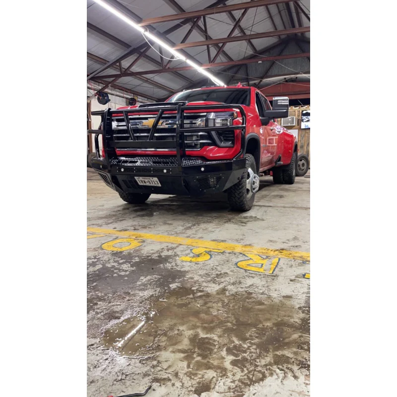 Bodyguard T2 Front Extreme - Sensor Cutouts Factory Fog Cutouts Winch Mount Skid Plate W/O Mesh Grille No Camera Harness Bare Metal Model EEC24BYWBNN - Image 4