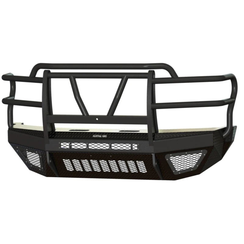 Bodyguard T2 Front Extreme - W/O Sensor Cutouts Factory Fog Cutouts Receiver Hitch W/O Mesh Grille No Camera Harness Gloss Black Powder Coat **Fits 450/550 Fenders** Model EEF17DNHGNN