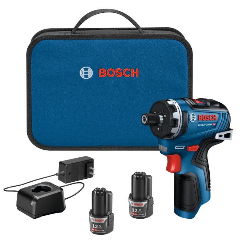 Bosch 12V Max Brushless 1/4 In, Hex Two-Speed Screwdriver Kit with (2) 2.0 Ah Batteries Model GSR12V-300HXB22 - Image 3