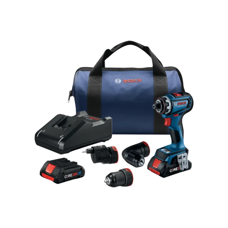 Bosch 18V Drill/Driver With 5-In-1 Brushless Flexiclick System and (2) CORE18V 4 Ah Advanced power Battery Model GSR18V-800FCB24 - Image 3