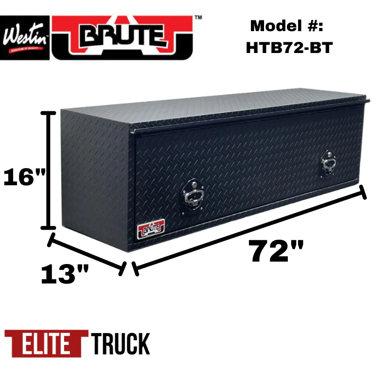 Brute 72" HD Top Sider Diamond, W/ Flip Up Door, Black Text Model HTB72-BT - Image 2