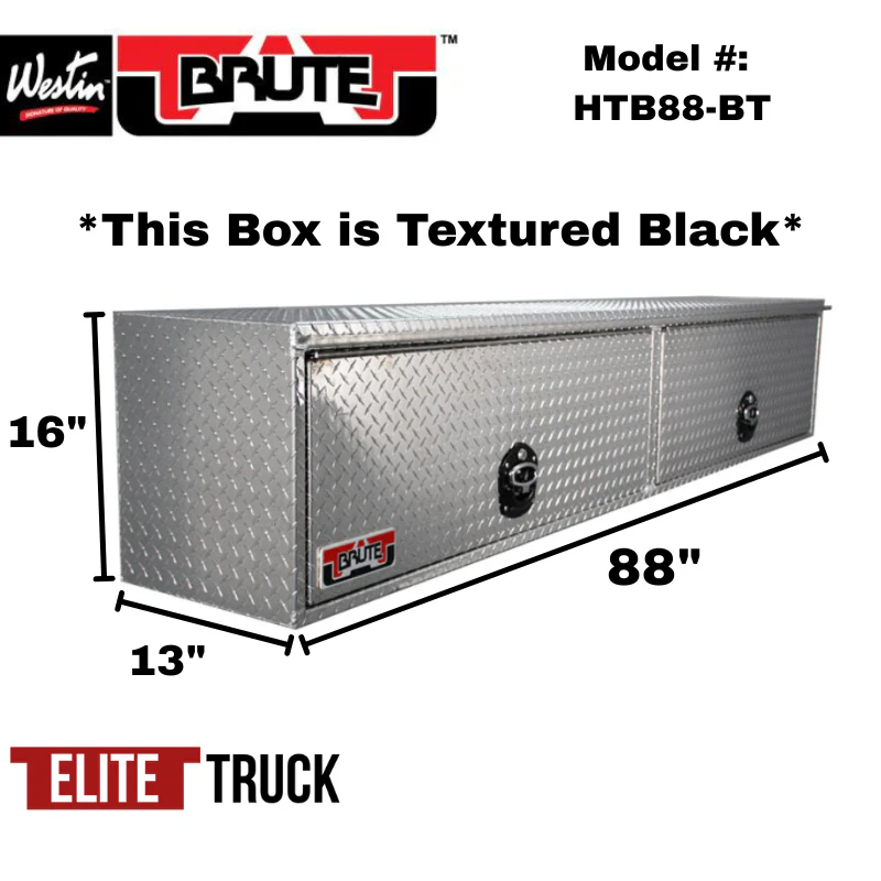 Brute 88" HD Top Sider Diamond, W/ Flip Up Doors, Black Text Model HTB88-BT - Image 2