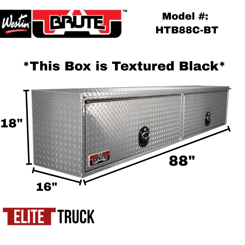 Brute 88" High Cap HD Top Sider Diamond, Flip Up Doors, Black Text Model HTB88C-BT - Image 2