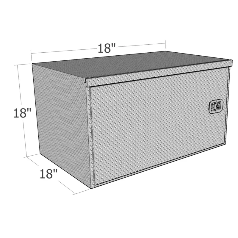 Brute 18" X 18" X 18"L HD Under Body -  Diamond, Swing Door Model HBD1818 - Image 3