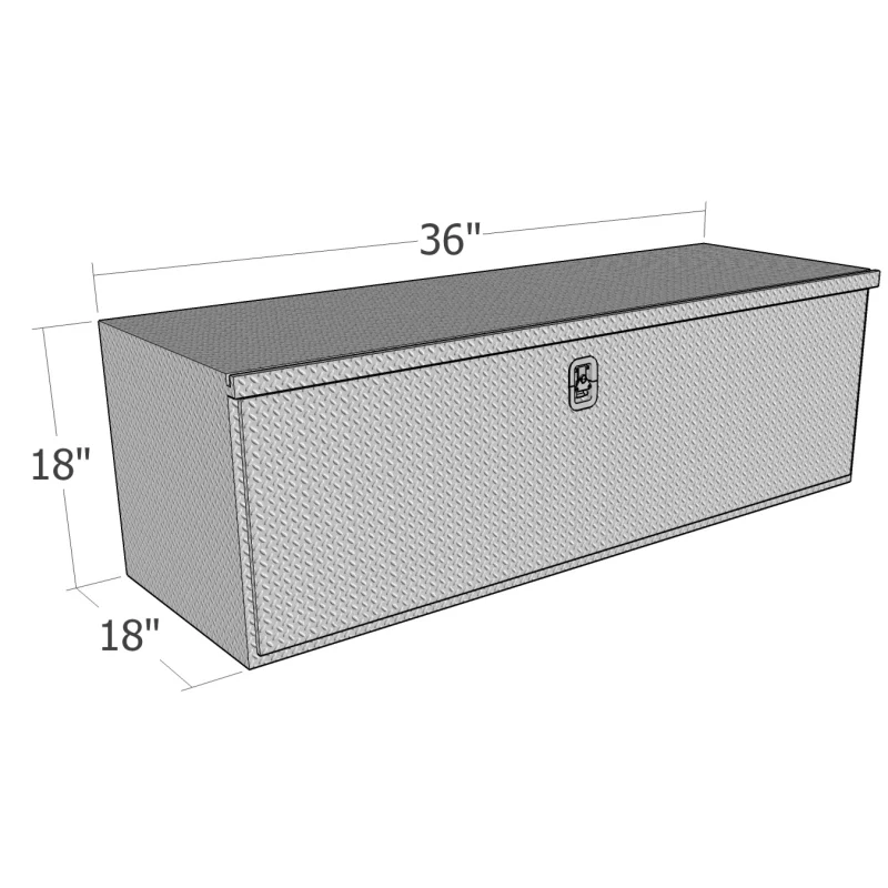 Brute 18" X 18" X 36"L HD Under Body - Diamond, Drop Down Door Model HUB1836 - Image 2