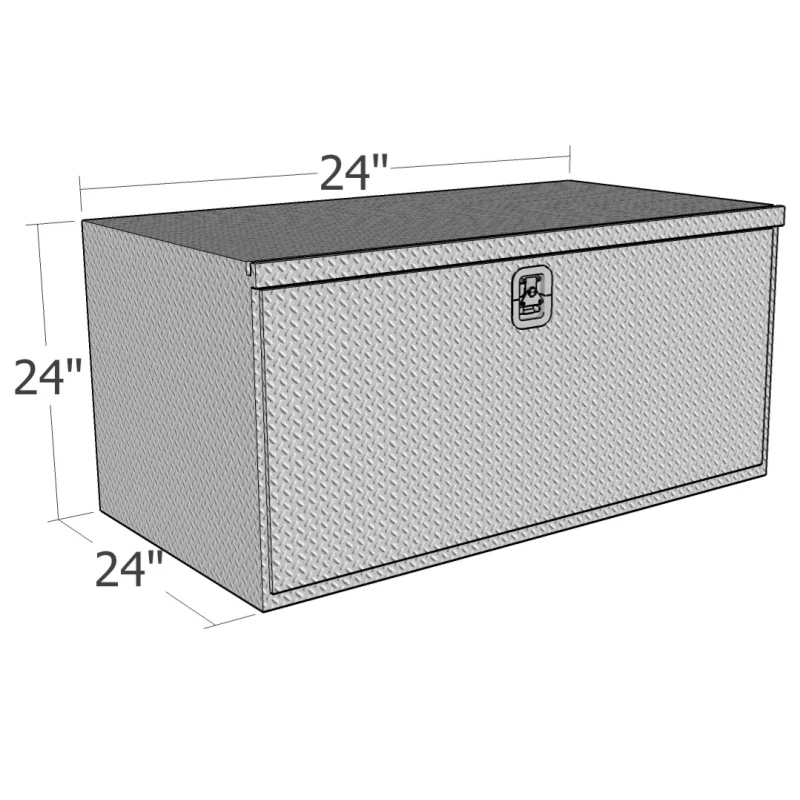 Brute 24" X 24" X 24"L HD Under Body -  Diamond, Drop Down Door Model HUB2424 - Image 2