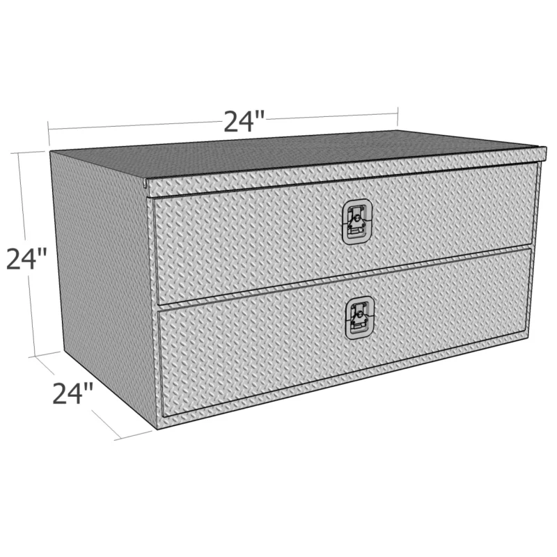 Brute 24" X 24" X 24"L HD Underbody W/ Top & Button Drawers - Diamond Model HDD24 - Image 3