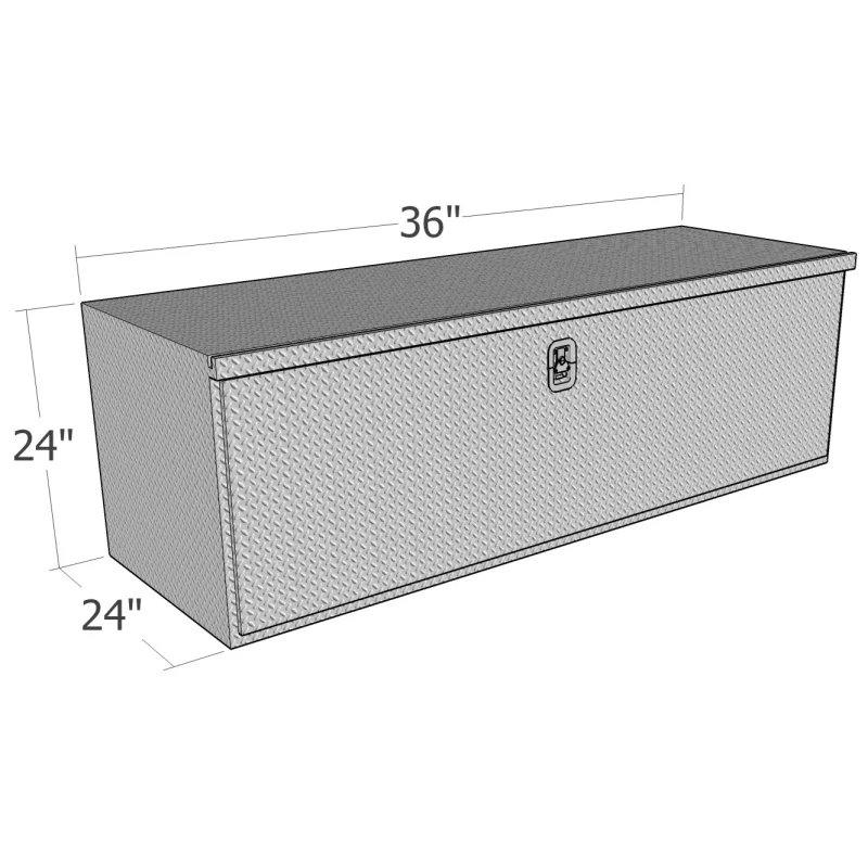 Brute 24" X 24" X 36"L HD Under Body - Diamond, Drop Down Door Model HUB2436 - Image 2