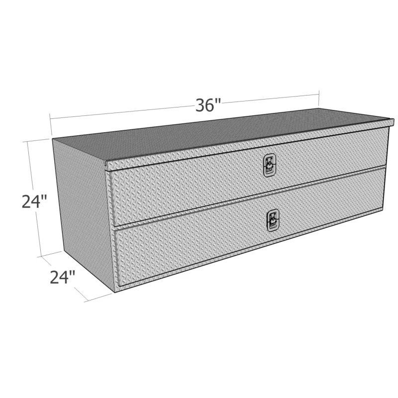 Brute 24" X 24" X 36"L HD Underbody W/ Top & Button Drawers - Diamond Model HDD36 - Image 3