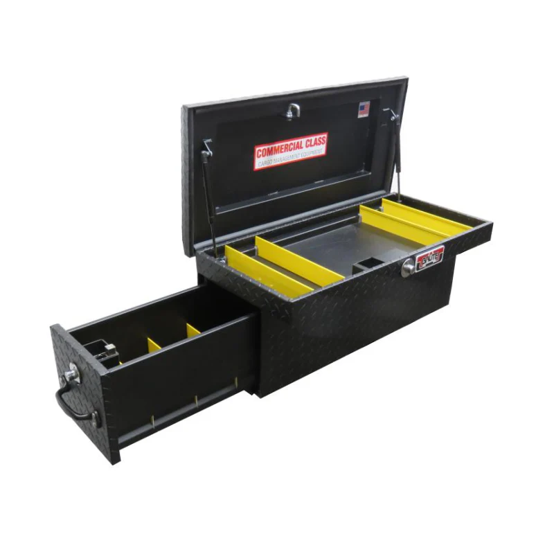Brute 34" Side Mount Tool Textured Black W/ Rear Bed Safe Roller Drawer Passenger Side Model RB7634P-BT - Image 2