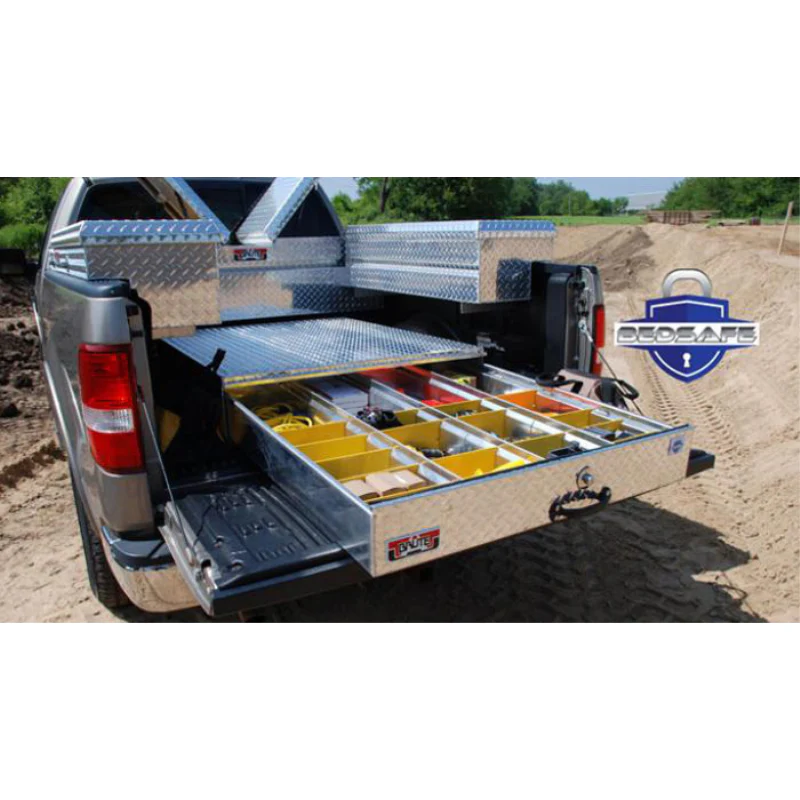 Brute 40" X 9.5" X 72" X W/ Diamond Tread, Bed Safe Roller Drawer Box Model HBS340 - Image 2