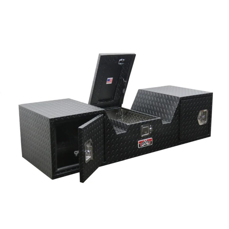Brute 57" V-Shape 5Th Wheel Rv Box, 1 Lid, 2 Rear Facing Doors - Black Model TB203-57RD-BT - Image 3