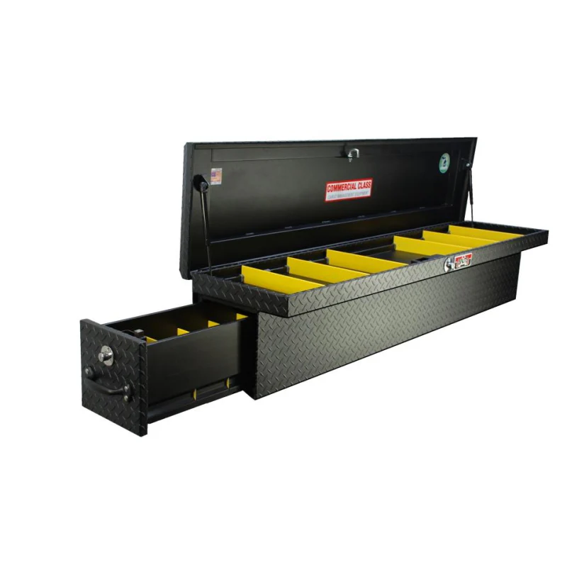 Brute 70" Side Mount Tool Textured Black W/ Rear Bed Safe Roller Drawer Passenger Side Model RB7670P-BT - Image 2