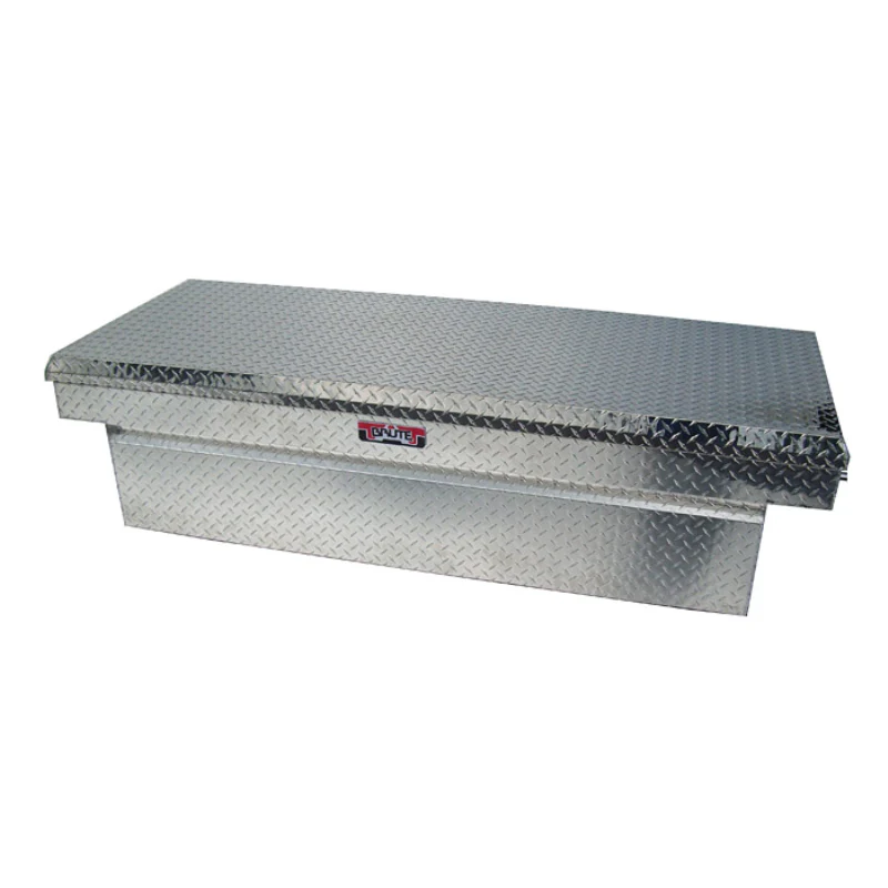 Brute Crossover Tool Box Single Lid Bright Aluminum Full Size Step Side & Down Size Shallow Depth Model RB154FL