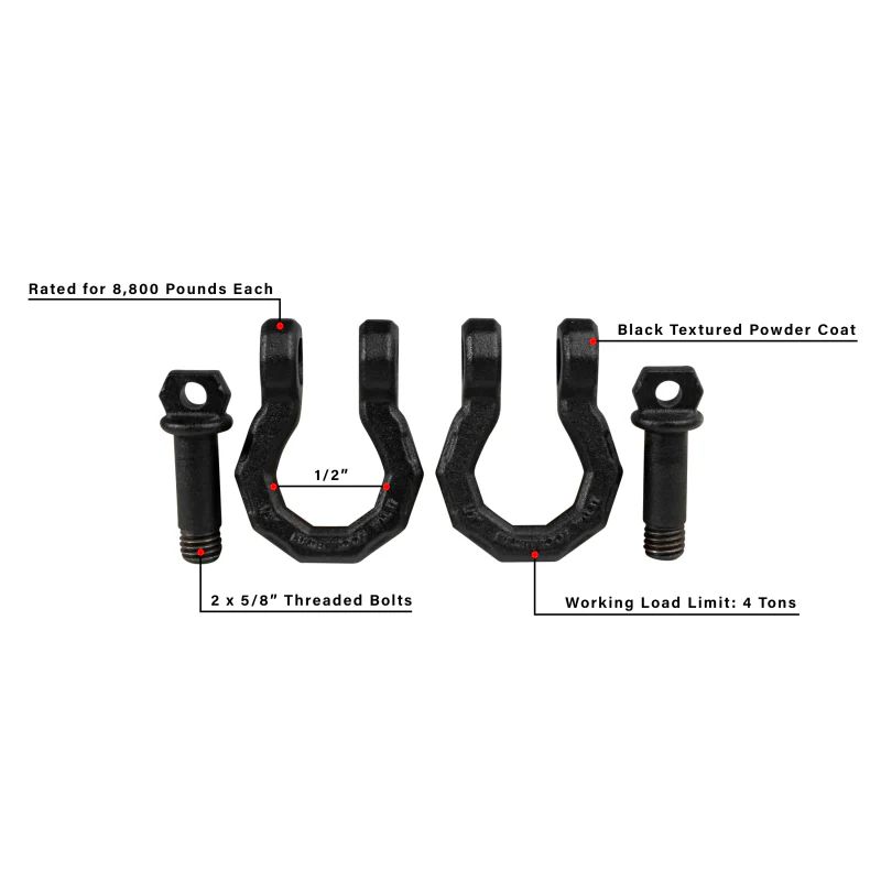 BulletProof Hitches Channel Shackles (Pair) Model SMALLSHACKLE - Image 7