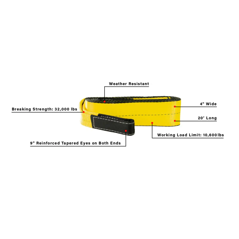 BulletProof Hitches Extreme Duty 4" Tow Strap Model EDTOWSTRAP - Image 7